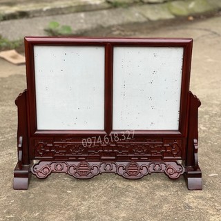 Khung ảnh thờ đôi gỗ Hương khung hình thờ 2 ảnh thờ 2 cỡ ảnh 18x24 và 21x31