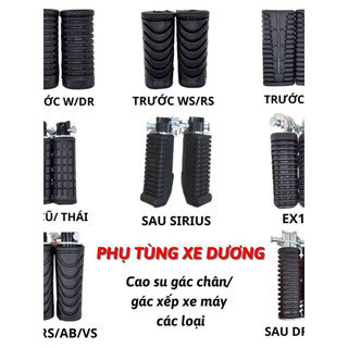 Cao Su Gác Chân trước sau Wave, Dream, Wave Rs, Wave S110 , SIRIUS, Cao Su Để Chân Trước sau