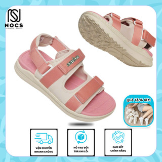 GIÀY SANDAL NỮ S4 2 QUAI LIỀN XÉ DÁN MÀU HỒNG ĐẾ PHYLON SIÊU ÊM SIÊU BỀN (NOCS)