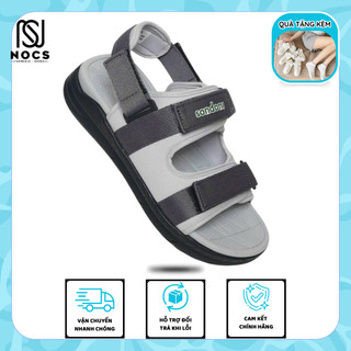GIÀY SANDAL NAM VÀ NỮ S4 2 QUAI LIỀN XÉ DÁN MÀU XÁM ĐEN ĐẾ PHYLON SIÊU ÊM SIÊU BỀN (NOCS)