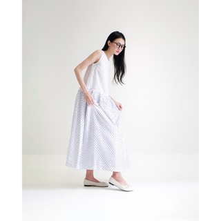 Váy Sát Nách Hoạ Tiết Chấm Bi - Merino Sleeveless Dress - Coket