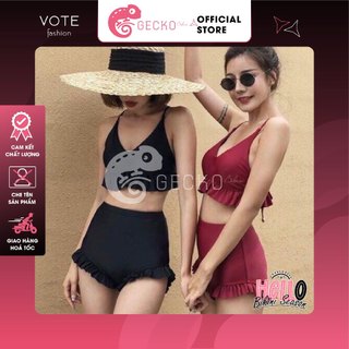 Bikini gecko 2 mảnh yếm bèo 2m13
