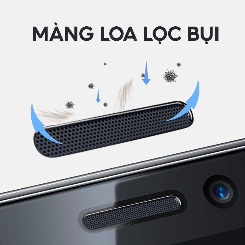 Kính cường lực iphone BAIKÔ, khung tự dán trong suốt, 21D, tự hút bụi full màn siêu dẻo, chống bụi màng loa - Panda | BigBuy360 - bigbuy360.vn