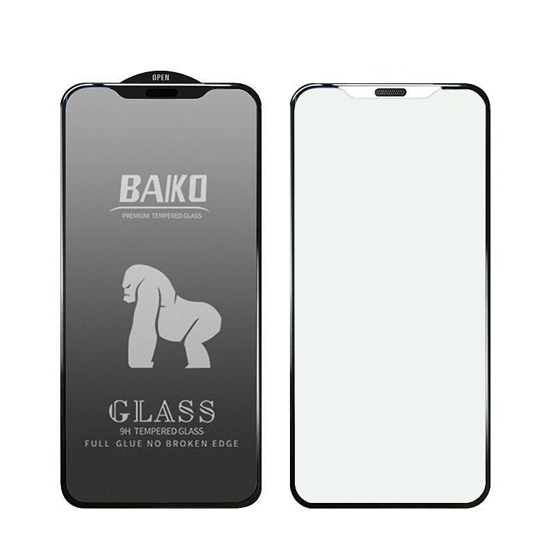 Kính cường lực iphone BAIKÔ, khung tự dán trong suốt, 21D, tự hút bụi full màn siêu dẻo, chống bụi màng loa - Panda | BigBuy360 - bigbuy360.vn