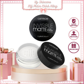 Phấn bột không màu kiềm dầu catrice invisible matte loose powder
