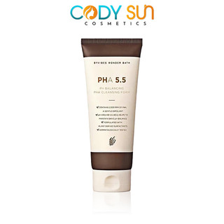 Sữa rửa mặt tẩy tế bào chết byvibes wonder bath pha 5.5 ph balancing pha cleansing foam 130ml
