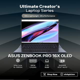 Laptop asus zenbook pro 16x oled ux7602vi