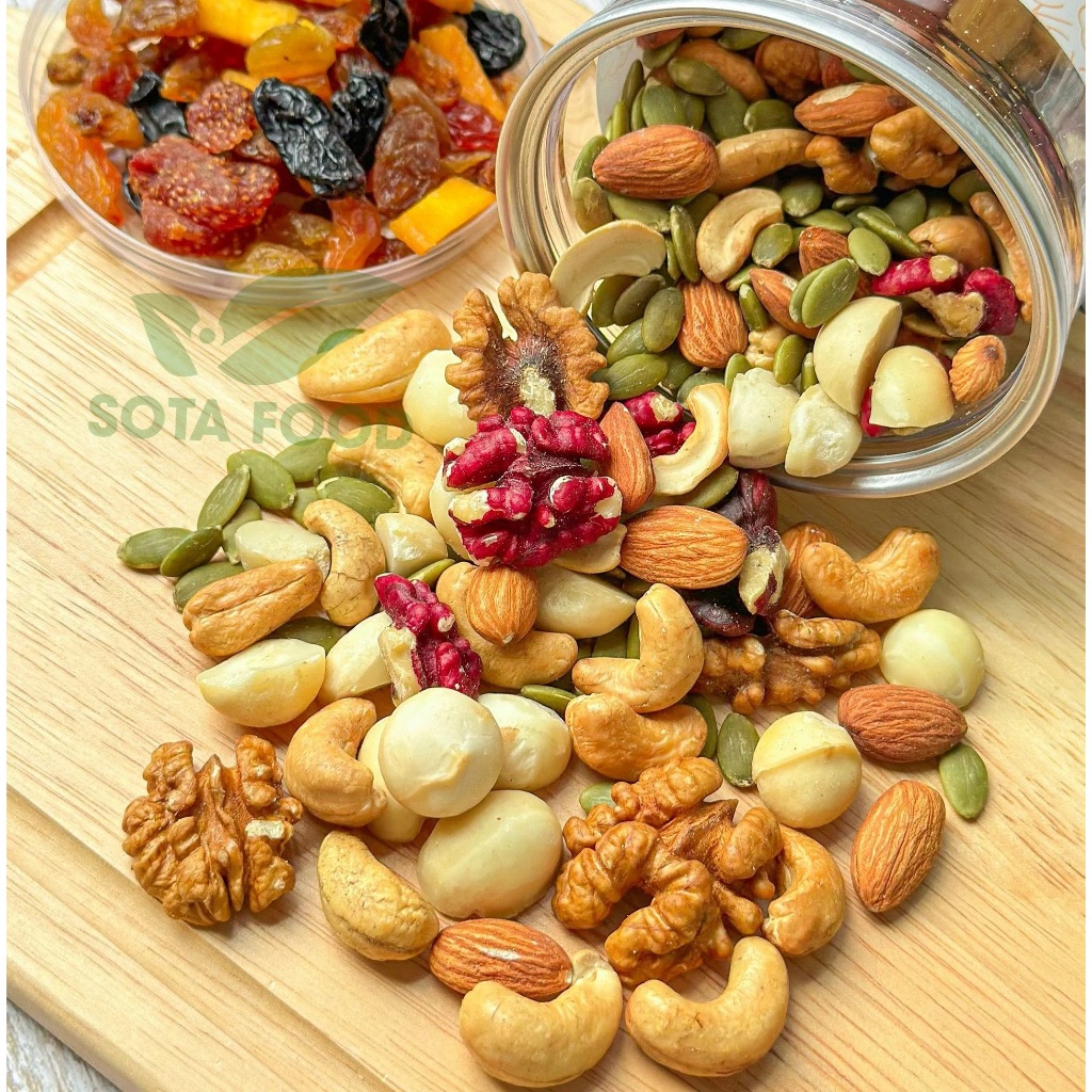 [RẺ VÔ ĐỊCH] 500G Granola Siêu Hạt - Ngũ Cốc Ăn Kiêng Giảm Cân, Ăn Vặt, Bữa Phụ Tiện Lợi Sotafood