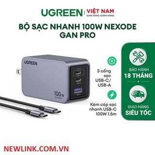 Sạc nhanh 100w nexode pro 2c1a gan chuyên dụng cho iphone 15-8 100w gan charger usb c charger qc4.0 3.0 quick charge for
