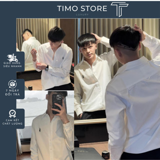 Áo Sơ Mi Laura en Nam Bản Thêu Logo Ngựa Đơn Giản_Áo Sơ Mi Thêu Ngựa Hàng Chuẩn Scap 1-1 Hottrend