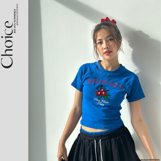 Áo Thun BabyTee Slim Fit Thêu Xù CHOICE.SG Cotton 100% " Jolie-TOP "
