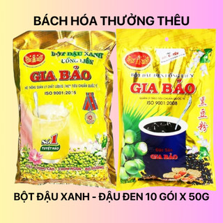 Bột đậu đen - đậu xanh  Gia bảo bịch 10 gói x 50g