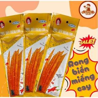 Rong Biển Miếng Cay Đặc Biệt, Snack Rong Biển Cay ALUOWA , đồ ăn vặt cổng trường, Tiệm ăn vặt Tony