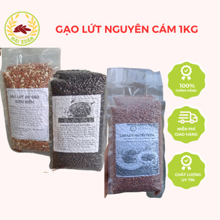 Gạo lứt dẻo Điện Biên ăn kiêng, giảm cân, cho người tiểu đường, túi 1kg- Gạo lứt Mai Xuân