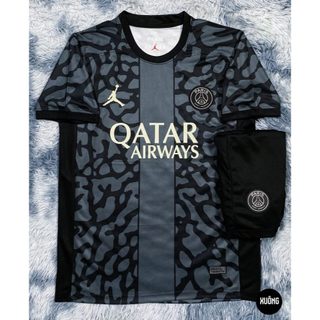 [GIÁ TỐT] Bộ áo bóng đá PSG đen sân khách Thái cao cấp