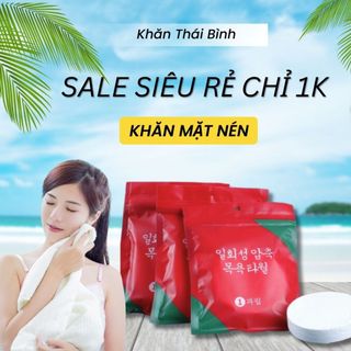 Khăn Mặt Nén THAI BINH TOWEL Du Lịch Size Nhỏ Gọn Tiện Dụng Mang Đi Du Lịch, Đi Chơi An Toàn Cho Cả Gia Đình