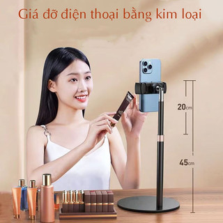 Giá đỡ điện thoại bằng kim loại cao cấp, có thể gấp gọn với 2 màu đen và trắng, rất tiện lợi