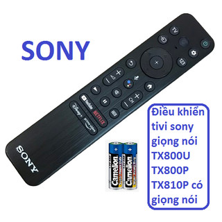 Điều khiển tivi sony giọng nói TX800P, TX800U hàng tốt - Tặng kèm pin, Bảo hành 3 tháng