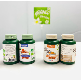 Viên uống tinh bột nghệ hữu cơ Curcuma Bio Nat Form - Nội địa Pháp hộp 200v