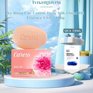 Xà bông cục caress daily silk floral oil essence usa - 106g