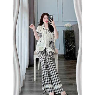 Bộ đồ bộ lụa cao cấp mặc nhà hot hit dành cho nữ
