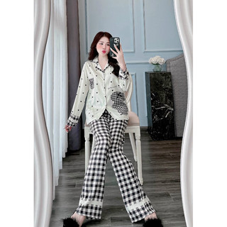 Bộ đồ bộ lụa cao cấp mặc nhà hot hit dành cho nữ