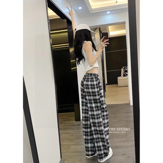 Quần xuông kẻ Ce line