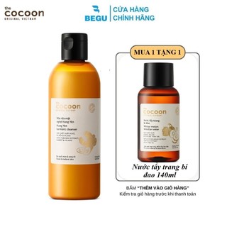   Mua 1 Tặng 1  Sữa Rửa Mặt Nghệ Hưng Yên Cocoon 140ML 310ML 