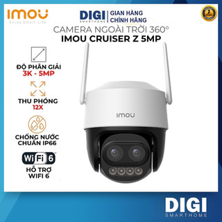 Camera Wifi IMOU CRUISER Z S7DP 3K 5MP, Zoom 12X, Ống Kính Kép, Xoay 360 Độ, Đàm Thoại 2 Chiều, Có Màu Ban Đêm