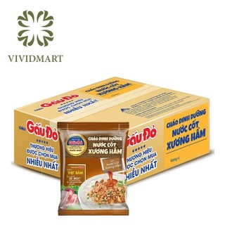 Thùng 30 gói/ 50 gói cháo Gấu Đỏ