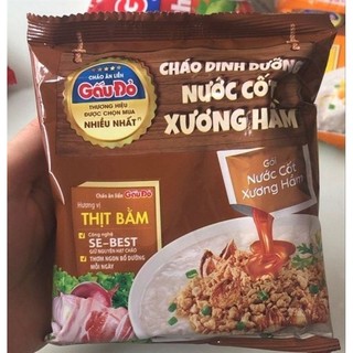 Thùng 30 gói/ 50 gói cháo Gấu Đỏ
