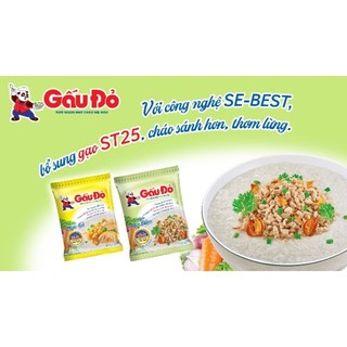 Thùng 30 gói/ 50 gói cháo gấu đỏ