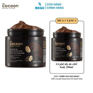 [Mua 1 Tặng 1] Tẩy Da Chết Body Cafe Đắk Lắk Cocoon 200ml (Quà Tặng Tự Thêm Vào Đơn Hàng)