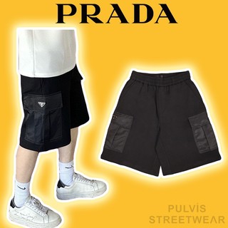 ⚡️ - Quần Short Prada Cargo Shorts Cotton Black, quần short nam, short nam, quần đùi nam