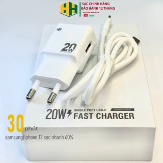 Bộ sạc nhanh 20W  QC3.0 USB-Type-C dùng cho ipsamsung/oppo)BẢO HÀNH 1 NĂM HH