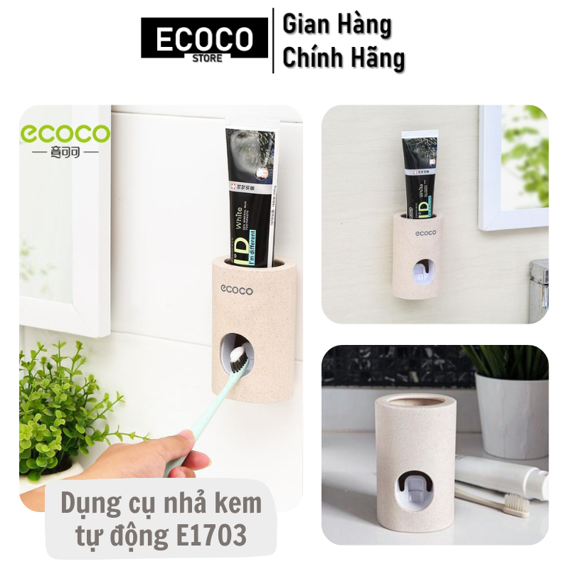 Nhả kem đánh răng cao cấp ECOCO E1703 chất liệu lúa mạch