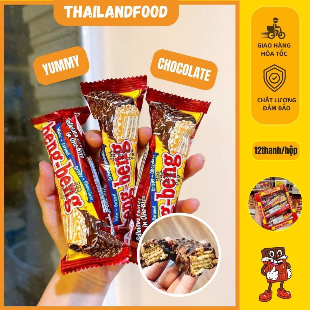 Bánh Xốp Beng Beng Chocolate Vị socola