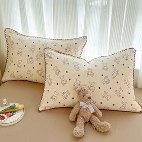 Combo 2 Vỏ gối Đũi Siêu mền mịn kích thước 48x74cm , màu vintage hàng nhập khẩu không có khóa kéo