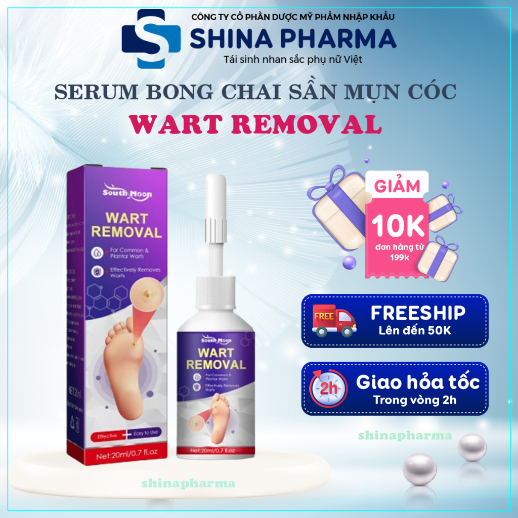 Serum Bong Chai Sần, Mụn Cóc Wart Removal - Tinh Chất Wart Removal Tẩy Mụn Cóc, Mụn Cơm, Chai Sần Hiệu Quả