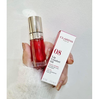 Son dưỡng Clarins Instant Light Lip Comfort Oil 08 Strawberry