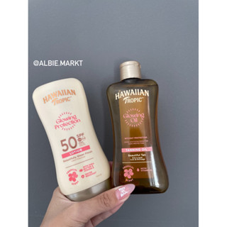 ComBo Dầu tắm nắng 200ml + Kem chống nắng 50spf Satin 180ml 🌻 Hawaiian Tropic