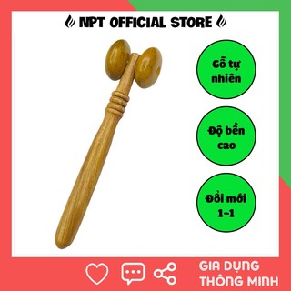 Cây lăn massage mũi mặt gỗ thơm bách xanh cao cấp kích thích huyệt đạo