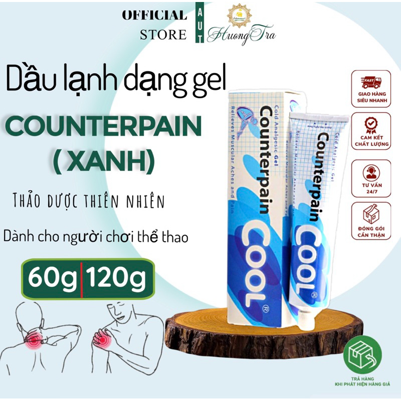 [Dành cho người chơi thể thao] Dầu Lạnh Xoa Bóp Dạng Gel Counterpain Cool Thái Lan