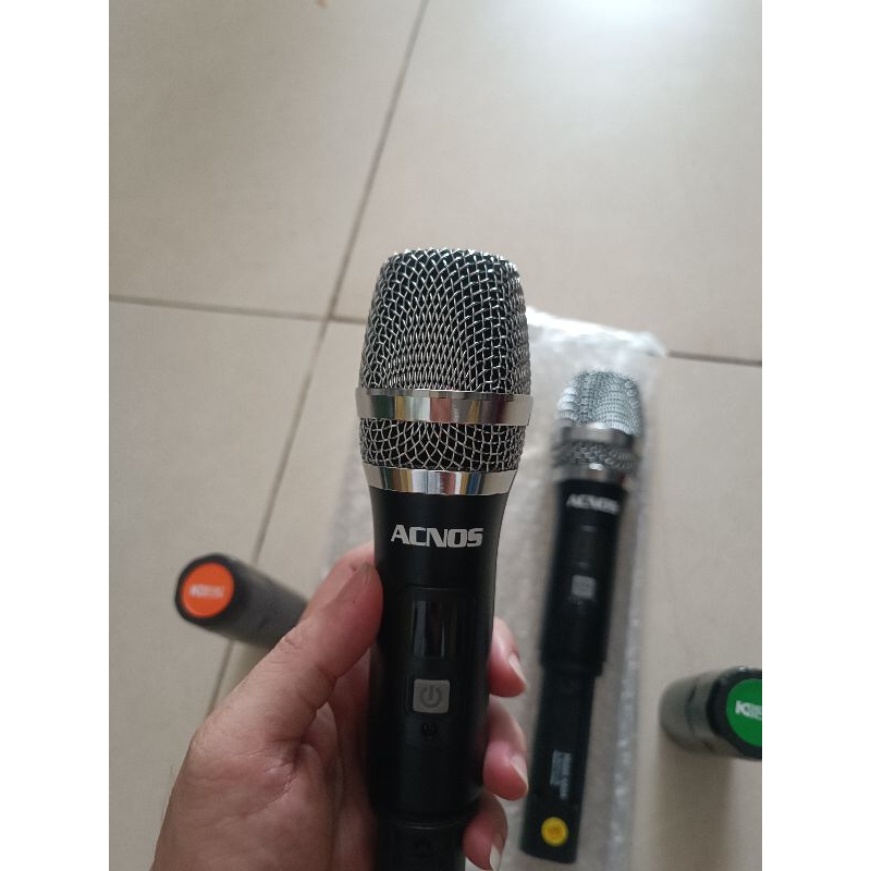CẶP MICRO KHÔNG DÂY HÃNG ACNOS MODEL KA04 CAO CẤP (CẶP MIC RỜI)