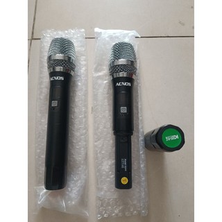 CẶP MICRO KHÔNG DÂY HÃNG ACNOS MODEL KA04 CAO CẤP (CẶP MIC RỜI)
