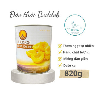 Đào ngâm Boddob Thái Lan hộp 820g