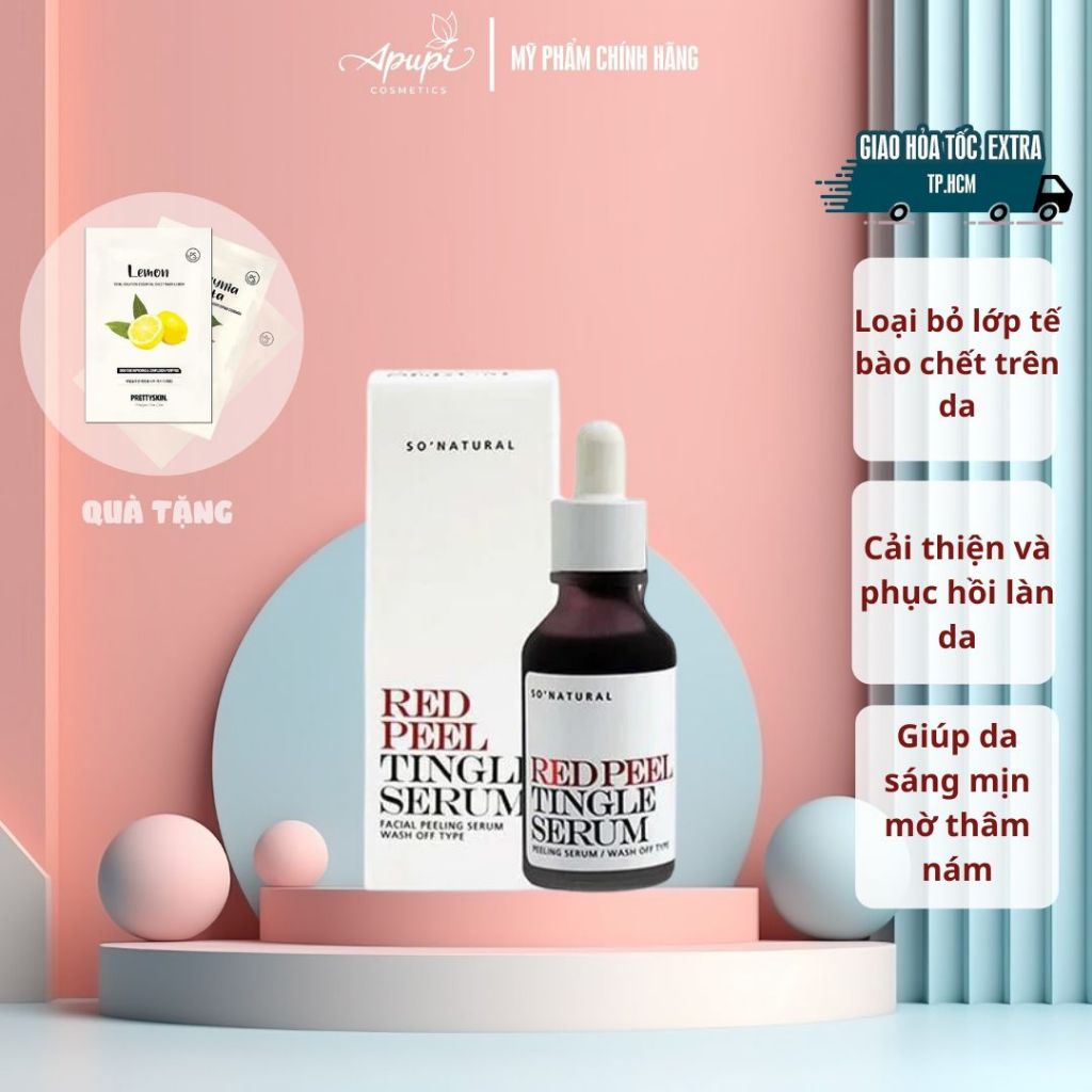 Tái tạo da So Natural Red Peel Tingle Serum