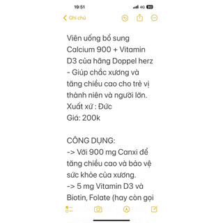 Hàng Đức đủ Bill calcium d3 dopp
