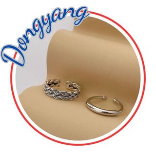 Set 2 nhẫn đeo tay phong cách cổ điển cho cặp đôi nam nữ n24