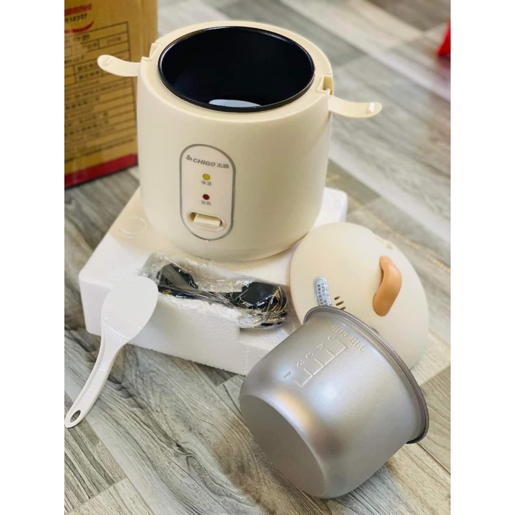Nồi Cơm Điện Mini Chigo Chính Hãng Dung Tích 1,2L, Nồi Nấu Đa Năng, Nấu Cơm, Hầm Cháo, Hấp, Luộ